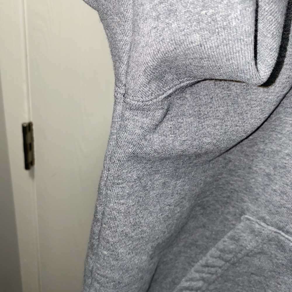 Nike Air Jordan Flight Fleece Pull Over Hoodie Gray Small - Picture 6 of 11